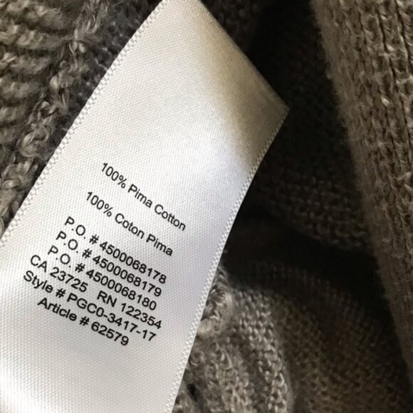 Aritzia The Group Babaton Javier Cocoon Cardigan Knit Sweater Cotton Cape Pocket - Picture 5 of 16